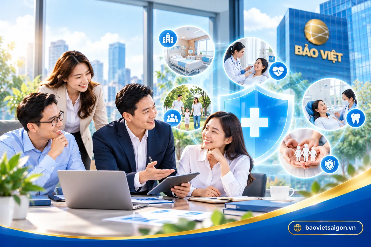 Tư vấn bảng quyền lợi bảo hiểm sức khỏe tổ chức Bảo Việt cho doanh nghiệp với các lựa chọn chăm sóc sức khỏe nhân viên