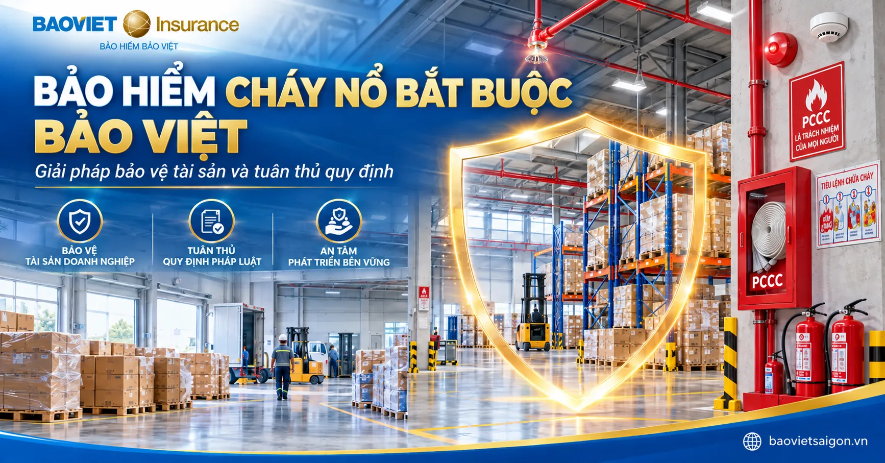 Bảo hiểm cháy nổ bắt buộc Bảo Việt giúp doanh nghiệp bảo vệ tài sản trước rủi ro thuộc phạm vi bảo hiểm
