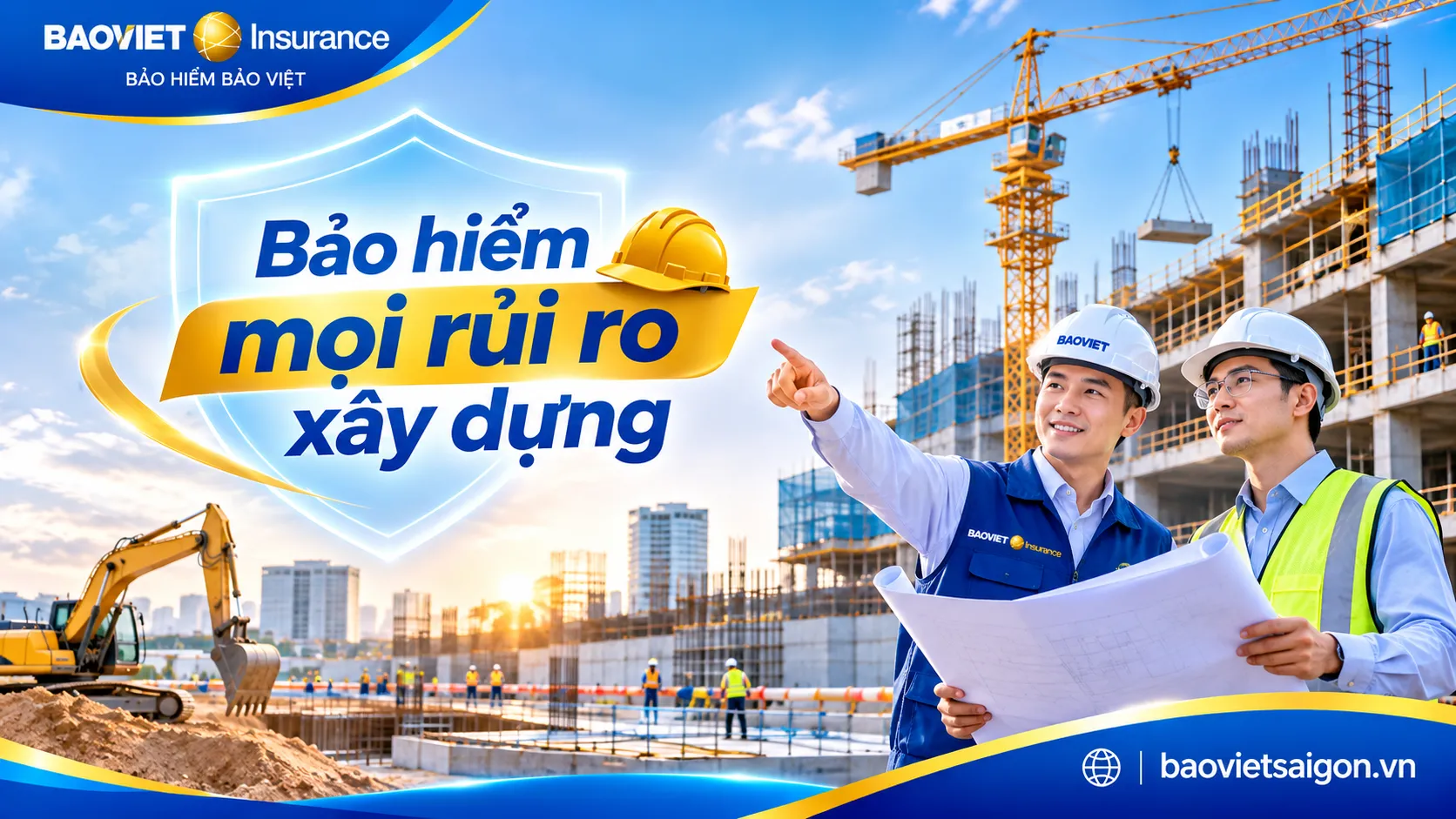 Bảo hiểm CAR Bảo Việt hỗ trợ bảo vệ công trình trước những tổn thất thuộc phạm vi hợp đồng.