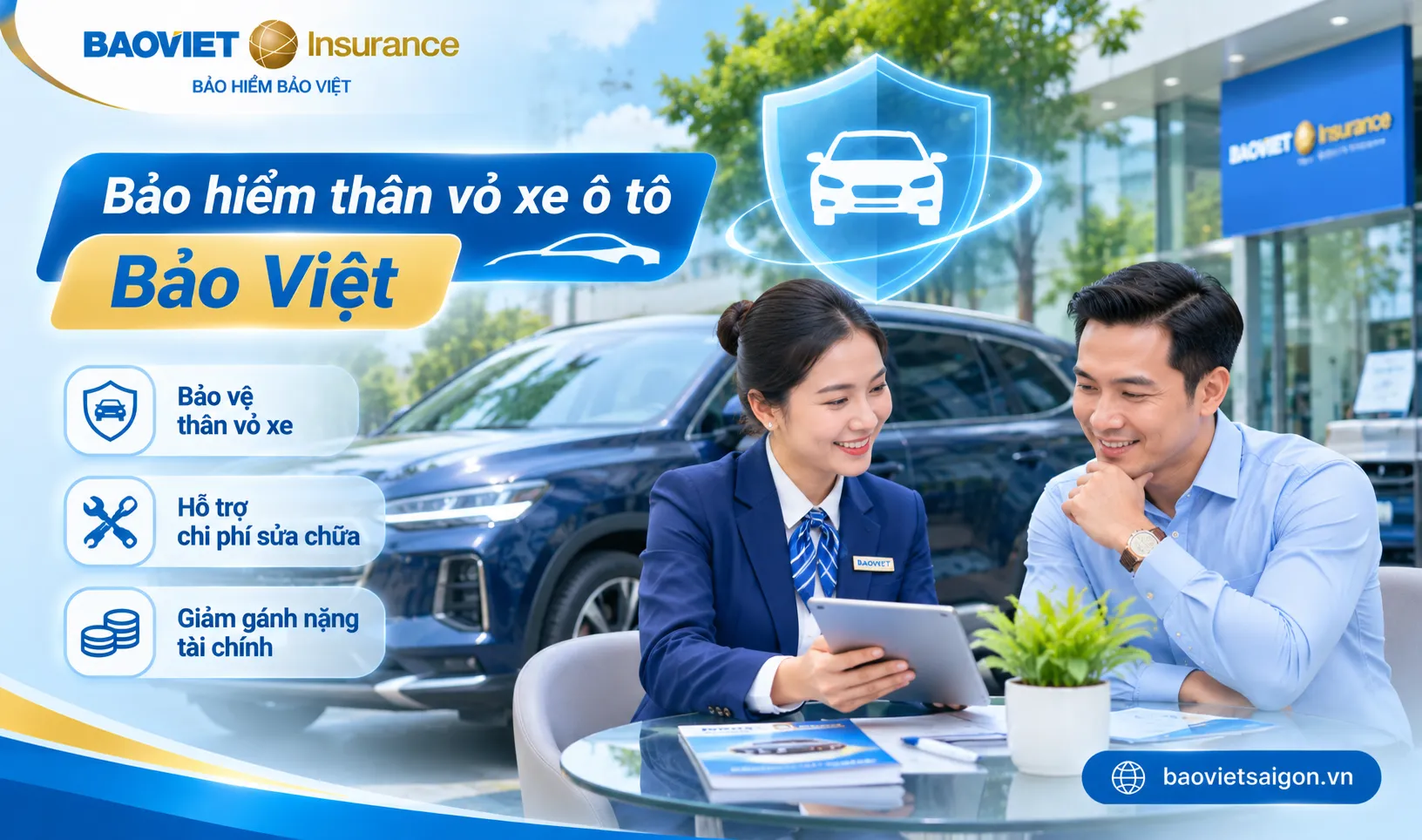 Bảo hiểm thân vỏ xe ô tô Bảo Việt giúp chủ xe chủ động trước những thiệt hại thuộc phạm vi hợp đồng