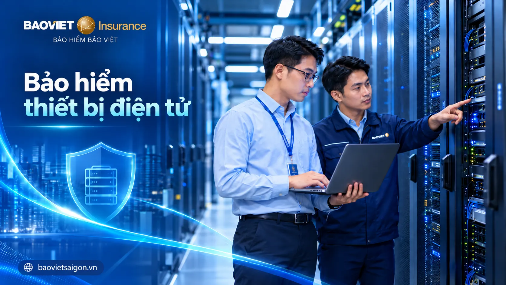 Bảo hiểm thiết bị điện tử Bảo Việt dành cho hệ thống máy chủ và thiết bị công nghệ doanh nghiệp