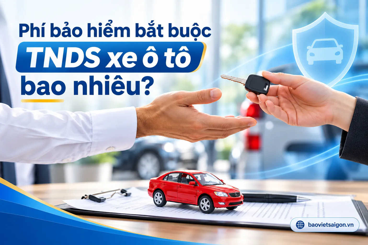 Phí bảo hiểm bắt buộc TNDS xe ô tô được xác định theo loại phương tiện, số chỗ ngồi, tải trọng, mục đích sử dụng và thời hạn bảo hiểm. Khách hàng cần đối chiếu biểu phí theo quy định hiện hành và báo giá của Bảo Việt.