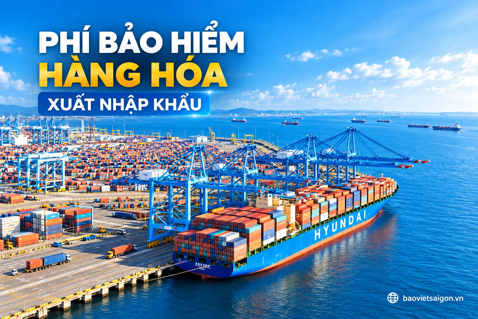 Phí bảo hiểm hàng hóa xuất nhập khẩu Bảo Việt được xác định dựa trên giá trị lô hàng, loại hàng hóa, tuyến vận chuyển, điều kiện ICC A/B/C và các yếu tố rủi ro theo hợp đồng.