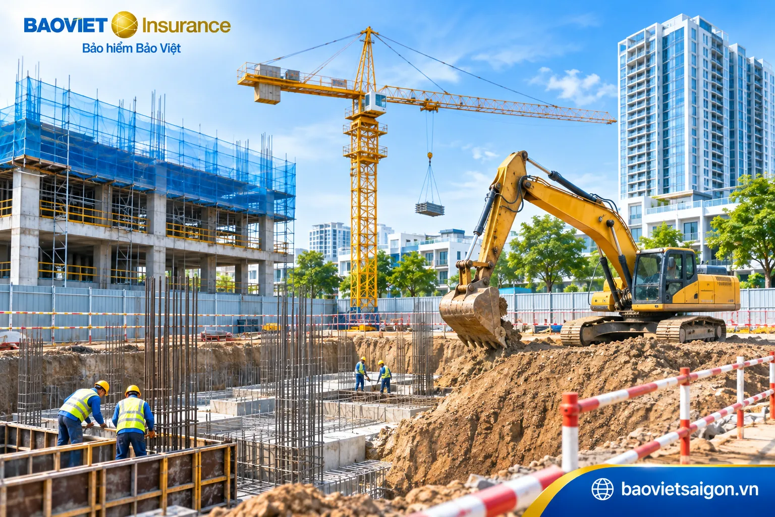 Thi công gần công trình hiện hữu cần lưu ý điều khoản về chấn động và suy yếu kết cấu chống đỡ.